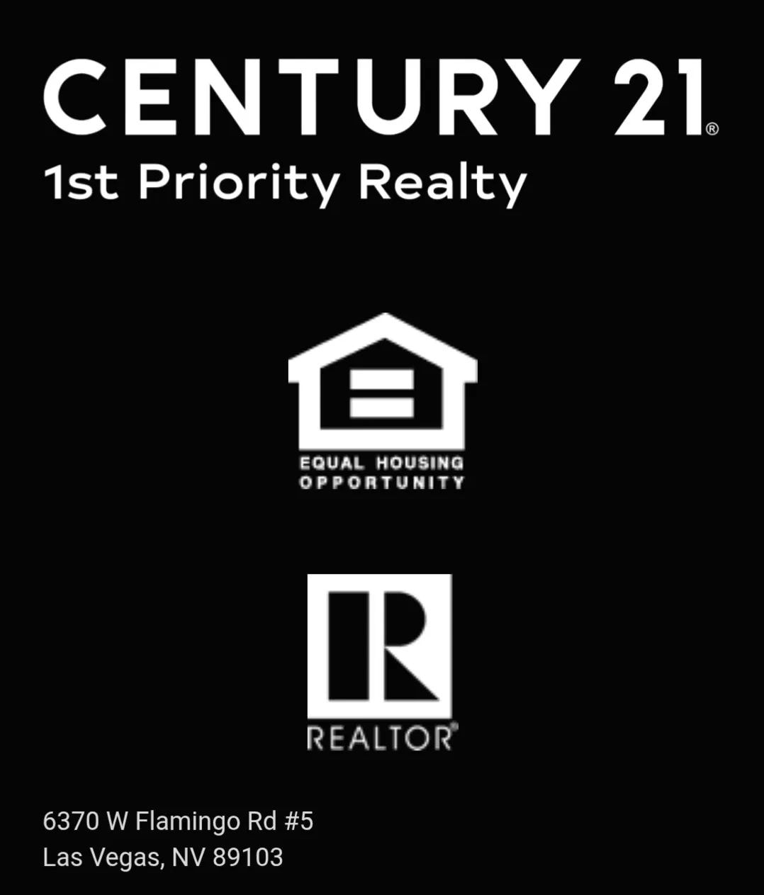 Century 21 1st Priority Realty – Equal Housing Opportunity – REALTOR